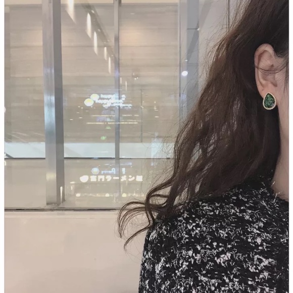 12 Pairs Retro Opal Enamel Stud Gold Earrings Set - Picture 4 of 11